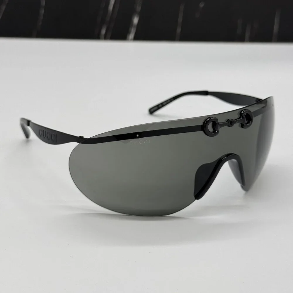 NEW GG1656S 001 GUCCI SHIELD MASK SUNGLASSES GUCCI